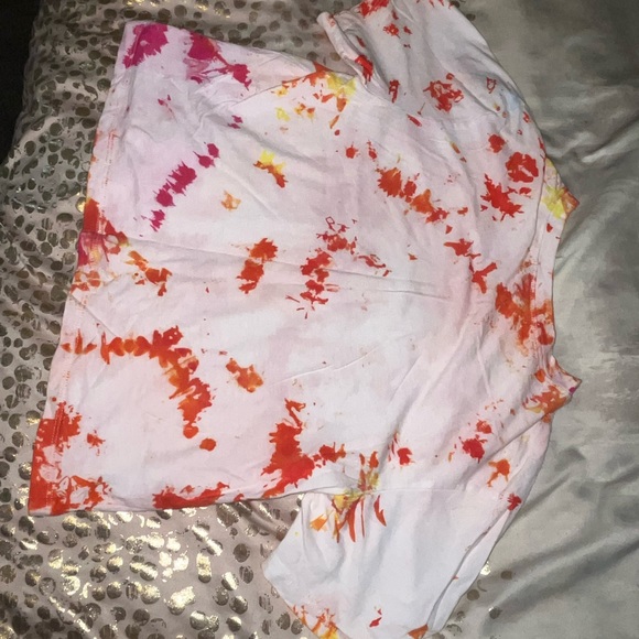 Woodstock custom Tie Dye crop top - Picture 3 of 3